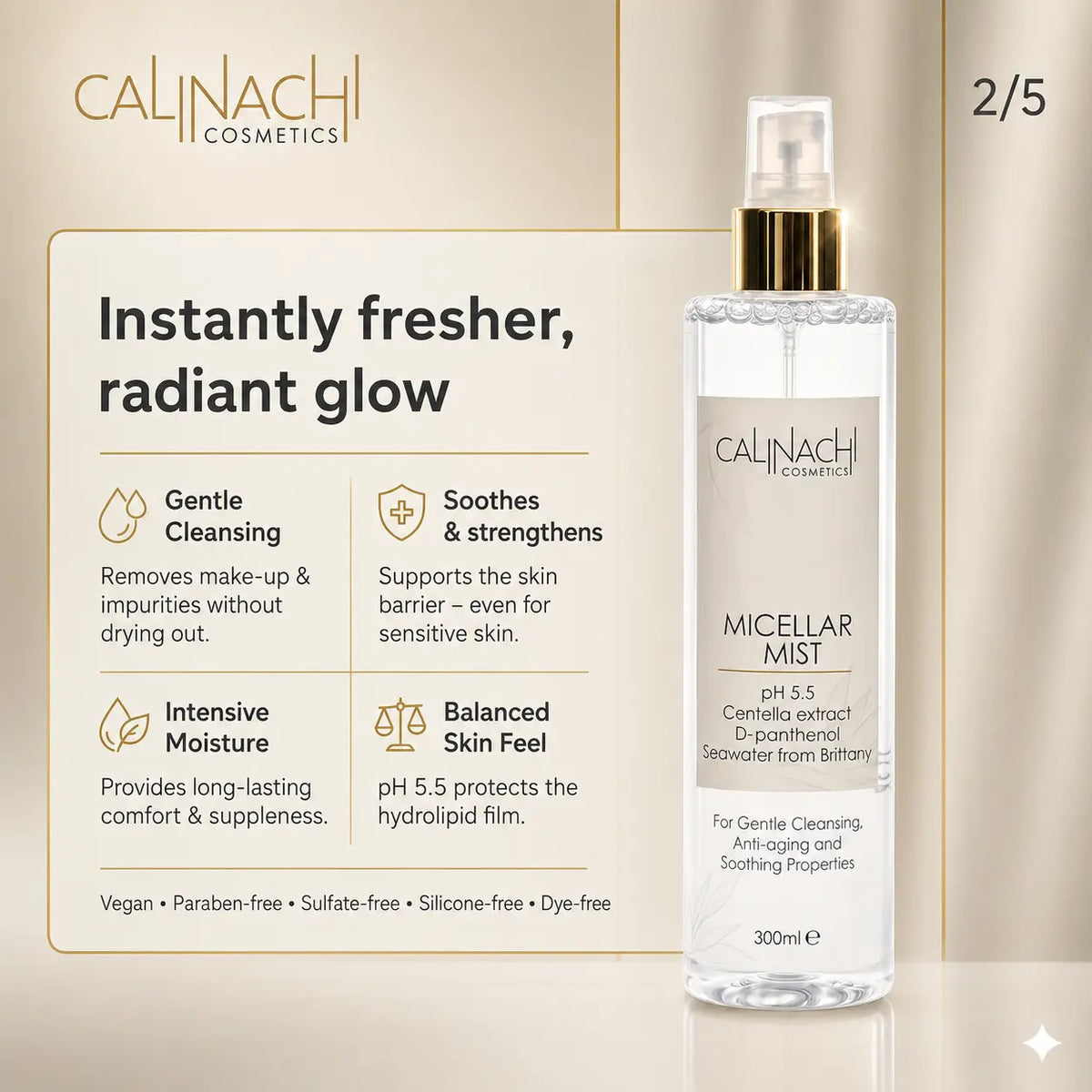 Micellar Myst, 300ml. skincare CALINACHI Cosmetics