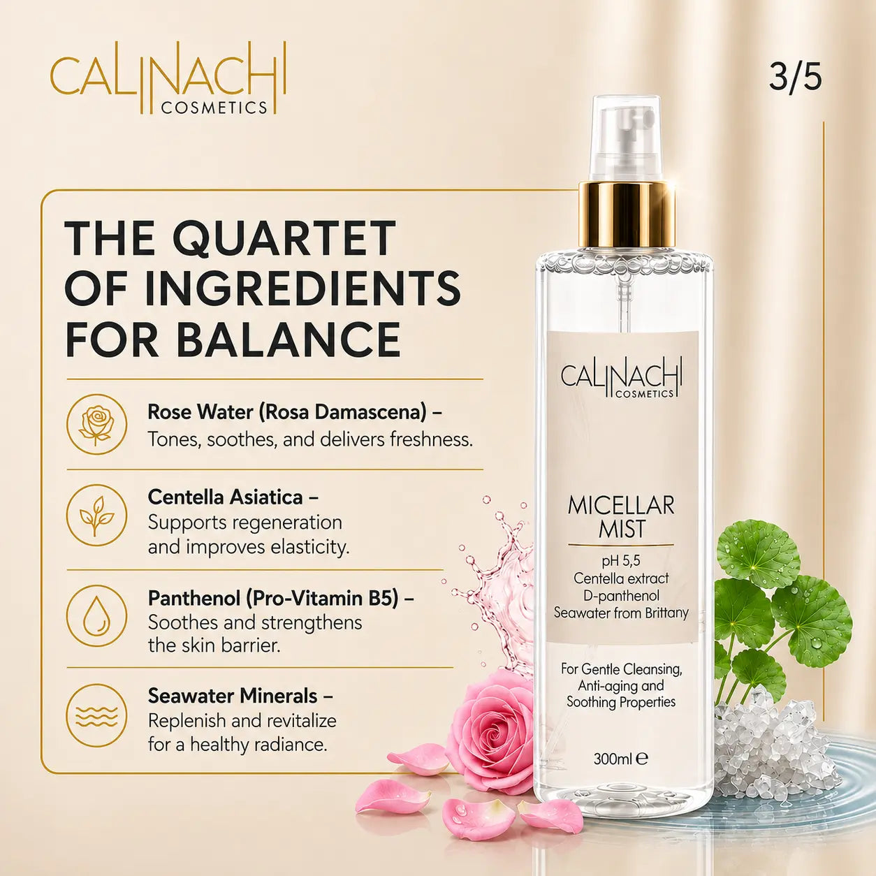 Micellar Myst, 300ml. skincare CALINACHI Cosmetics