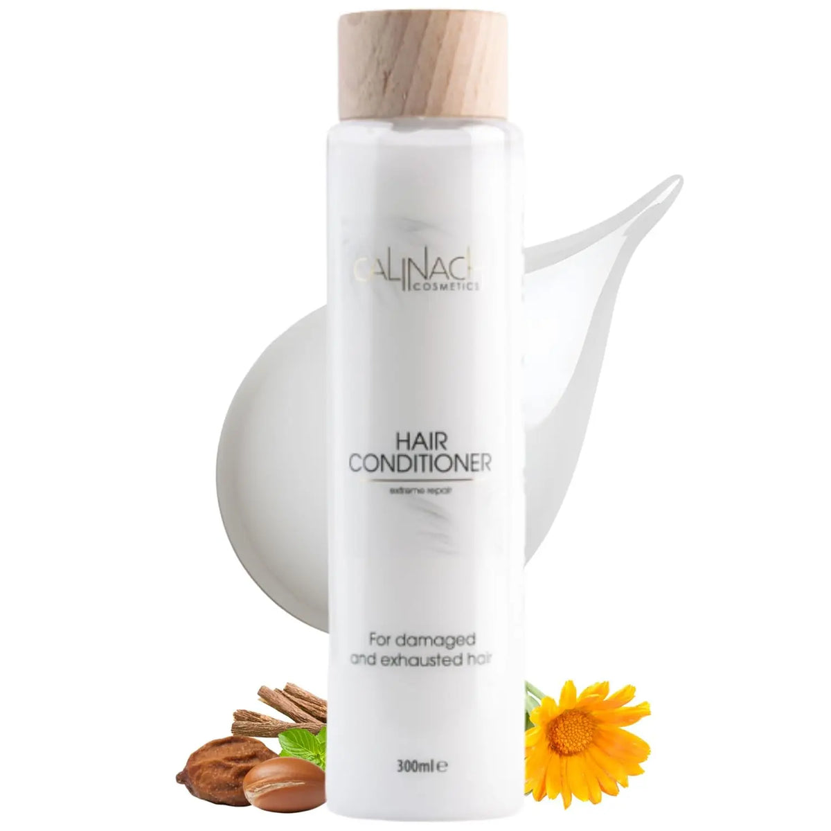 Hair Conditioner for Damaged and Exhausted Hair, 300ml.  CALINACHI Cosmetics