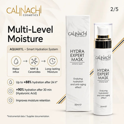 Hydra Mask for Face, Neck, and Décolletage, 50ml. skincare CALINACHI Cosmetics