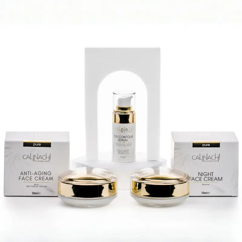 Anti-aging Therapy for Face, Neck, and Décolletage SkinCare Set CALINACHI Cosmetics